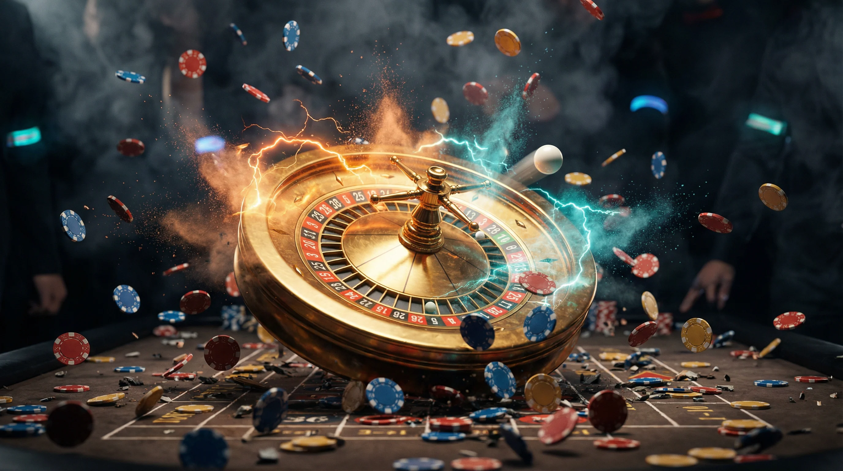 Ruleta online YYBet con efectos de energía explosiva